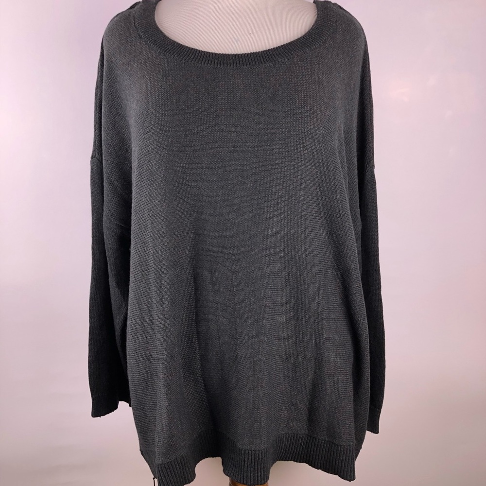 LANE BRYANT Gray Pullover Sweater Size 26/28